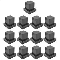 Kit 13 Acabamento de Registro 1/2 3/4 e 1 Polegada Quadrado Preto Black Pressão Gaveta Padrão Deca