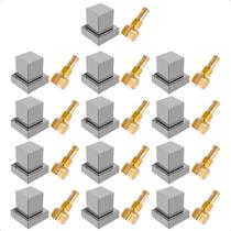 Kit 13 Acabamento Registro 1/2 3/4 e 1 Quadrado Cromado Pressão Gaveta Chuveiro Padrão Docol Kit 13 Acabamento Registro 1/2 3/4 e 1 Quadrado Cromado Pressão Gaveta Chuveiro Padrão Docol