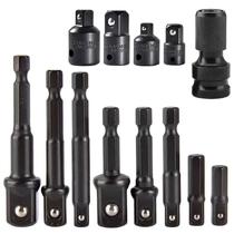 Kit 13 Adaptador Soquetes Bit Parafusadeira Chave de Impacto Kit 13 Adaptador Soquetes Bit Parafusadeira Chave de Impacto