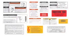Kit 13 Adesivos Advertência compatível Motor Ranger STX