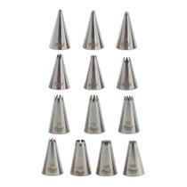 Kit 13 Bicos de confeitar modelo Pitanga Aberta Nº13, 14, 16, 17, 18, 20, 22, 32, 95, 105, 199 e 363 Kit 13 Bicos de confeitar modelo Pitanga Aberta Nº13, 14, 16, 17, 18, 20, 22, 32, 95, 105, 199 e 363