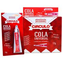 Kit 13 Bisnagas de Cola Universal Para Artesanato Circulo 17 gramas cada Unidade Tempo de Secagem 5 Minutos - Círculo