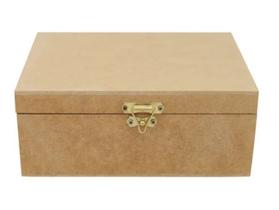 Kit 13 Caixa Retangular Tampa Dobradiça e Fecho 20x12x6 Mdf Madeira Kit 13 Caixa Retangular Tampa Dobradiça e Fecho 20x12x6 Mdf Madeira