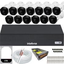 Kit 13 Câmeras Intelbras Multi Hd 1120b Dvr 16 Canais Hd 1TB Kit 13 Câmeras Intelbras Multi Hd 1120b Dvr 16 Canais Hd 1TB
