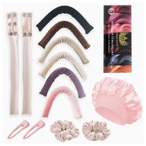 Kit 13-em-1 de Cachos sem Calor para Dormir 8 Barras de Modelagem Noturna, Modeladores de Cabelo Sem Calor para Dormir, Barra Ajustável, Cachos Noturnos com Touca de Cetim, 2 Elásticos e Grampos Kit 13-em-1 de Cachos sem Calor para Dormir 8 Barras de Modelagem Noturna, Modeladores de Cabelo Sem Calor para Dormir, Barra Ajustável, Cachos Noturnos com Touca de Cetim, 2 Elásticos e Grampos