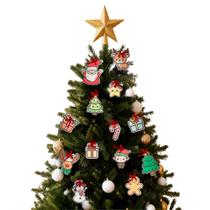 Kit 13 Enfeites de Natal em MDF Ornamentações para Árvore e Decoração Kit 13 Enfeites de Natal em MDF Ornamentações para Árvore e Decoração