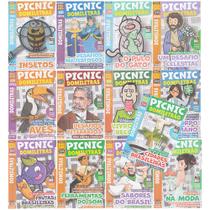 Kit 13 Livros de Passatempos Picnic Letras Letrex Letrix Domiletras, 28 páginas