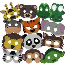Kit 13 Máscaras Animais Zoológico