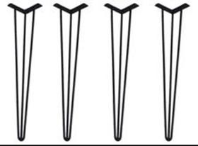 Kit 13 Pés De Ferro P/ Mesa Hairpin Legs 45cm Kit 13 Pés De Ferro P/ Mesa Hairpin Legs 45cm