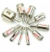 Kit 13 Serra Copo Broca Diamantada Fura Vidros Granito Ceramica 3 A 30 Mm Jogo Ferramentas