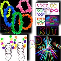 Kit 130un Óculos + Tiaras + Colar Havaiano + Pulseira Neon , Aniversário, Casamento, Balada, Formatura, adereço , Kit 130un Óculos + Tiaras + Colar Havaiano + Pulseira Neon , Aniversário, Casamento, Balada, Formatura, adereço ,