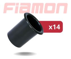 Kit 14 Aero Dutos 4 Fiamon Plástico - Preto