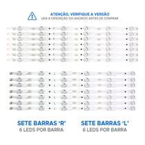 Kit 14 Barras De Led Compatível Com 55pug6700 55pug6700/78 Kit 14 Barras De Led Compatível Com 55pug6700 55pug6700/78