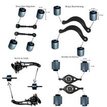 Kit 14 Bucha Suspensão Traseira Completa Fusion 2006 / 2012