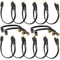 Kit 14 Cabos De Áudio Rca Y 2 Macho Para 1 Fêmea Atacado