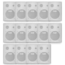 Kit 14 Caixas de Som Acústica Alto Falantes Frahm PS200 60 Watts New Passiva Branca Som Ambiente