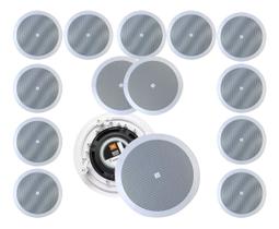 Kit 14 Caixas De Som Arandela Jbl 6co2r Redonda Branca 50w