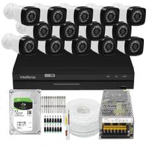 Kit 14 camera seguranca 2mp Full HD dvr Intelbras 1216 C/HD 1TB Kit 14 camera seguranca 2mp Full HD dvr Intelbras 1216 C/HD 1TB