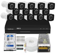 Kit 14 camera seguranca 2mp Full HD dvr Intelbras 1216 C/HD 500gb Kit 14 camera seguranca 2mp Full HD dvr Intelbras 1216 C/HD 500gb