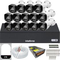 Kit 14 Câmeras 1220B Full Color Intelbras Dvr Mhdx 16ch HD 1TB colorido 24hrs Kit 14 Câmeras 1220B Full Color Intelbras Dvr Mhdx 16ch HD 1TB colorido 24hrs