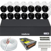 Kit 14 Câmeras Intelbras Multi Hd 1120b Dvr 16 Canais Kit 14 Câmeras Intelbras Multi Hd 1120b Dvr 16 Canais