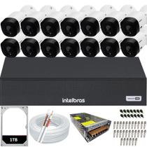 Kit 14 Câmeras Multi Hd Intelbras 1120b Dvr 16 Canais Hd 1TB Kit 14 Câmeras Multi Hd Intelbras 1120b Dvr 16 Canais Hd 1TB