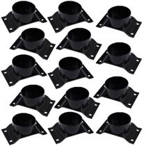 Kit 14 Chapinhas Chapa Elevada com Tubo Fixação Pés Palito Rosca 5/16 Preto G59 Kit 14 Chapinhas Chapa Elevada com Tubo Fixação Pés Palito Rosca 5/16 Preto G59