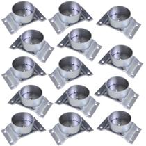 Kit 14 Chapinhas Chapa Elevada com Tubo Fixação Pés Palito Rosca 5/16 Zincada G59 Kit 14 Chapinhas Chapa Elevada com Tubo Fixação Pés Palito Rosca 5/16 Zincada G59