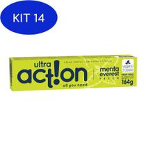 Kit 14 Creme Dental Vegano Ultra Action Menta Everest. 164Gr - Ultraaction