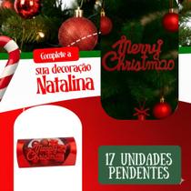 Kit 14 Enfeites de Natal Mini Decoração para Árvore com Bolas, Sinos, Caixinhas de Presente e Laços Festivos
