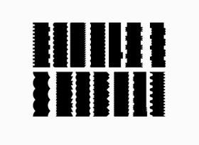 Kit 14 Espátulas Decorativa Bolo 20Cm 28 Desenhos - Acrilico