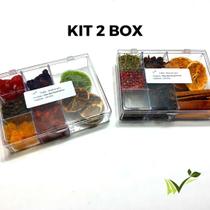 Kit 14 Especiarias Para Gin (2 Box Gin Tônica)