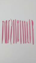 Kit 14 Estecas Modelagem Plástico 12cm Kit 14 Estecas Modelagem Plástico 12cm