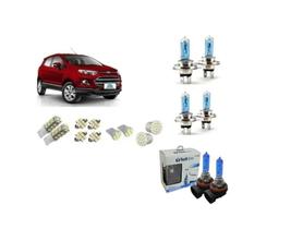 Kit 14 Lampadas Farol + Milha H11 + Leds Ecosport 2013..