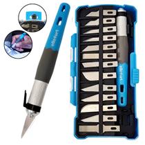 Kit 14 Pçs Estilete De Precisão Corte Tipo Bisturi Arte Aero Modelismo Artesanato Profissional