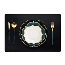 Kit 14 Peças Jogo Americano Mesa Posta Sousplat Retangular