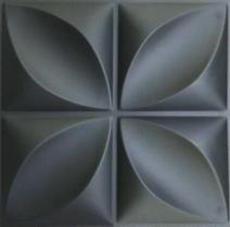 Kit 14 Placas Painel Decorativa Revestimento Cor Preta 3,5m²