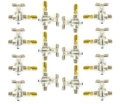 Kit 14 Registro Delta Semi Ind 1/4 X 3/8 + Njetor Rosca Kit 14 Registro Delta Semi Ind 1/4 X 3/8 + Njetor Rosca
