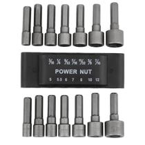 Kit 14 Soquete Canhão Sextavado Chave Bits P/ Parafusadeira Kit 14 Soquete Canhão Sextavado Chave Bits P/ Parafusadeira