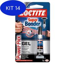 Kit 14 Super Bonder Power Flex Gel 2g - Loctite Henkel