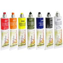 KIT 14 TINTA A ÓLEO OIL COLORS CLASSIC ACRILEX 20 ml