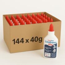 Kit 144 Cola Branca 40g Escolar P/ Slime Artesanato Papel
