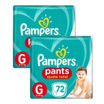 Kit 144 Fralda Pampers Pants Ajuste Total Top Tamanho G Kit 144 Fralda Pampers Pants Ajuste Total Top Tamanho G
