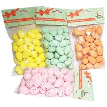 Kit 144 Ovinhos De Páscoa Em Isopor Decoração Brincadeira