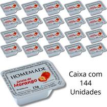 Kit 144 Un De Geleia Homemade Sabor Morango Em Sachê Blisters De 15g Para Hotel Pousada Restaurante Kit 144 Un De Geleia Homemade Sabor Morango Em Sachê Blisters De 15g Para Hotel Pousada Restaurante