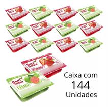Kit 144 Un De Geleia Sabor Goiaba e Morango Bom Sabor Em Sachê Blister De 15g Para Hotel