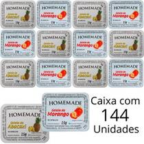 Kit 144 Un De Geleia Sabor Morango e Abacaxi Homemade Em Sachê Blisters De 15g Para Hotel Restaurante