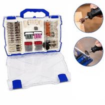 Kit 145 Acessorios Micro Refifica Mini Esmeril Jogo Maleta Padrao Dremel Universal Completo Broca Lixa Rotativa Estojo M Kit 145 Acessorios Micro Refifica Mini Esmeril Jogo Maleta Padrao Dremel Universal Completo Broca Lixa Rotativa Estojo M