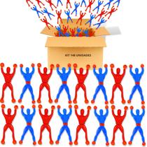 Kit 148 Bonecos Que Gruda Parede E Vidro Ninja De Brinquedo