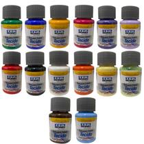 Kit 14x Tintas Para Tecido Tekbond 37ML Cores